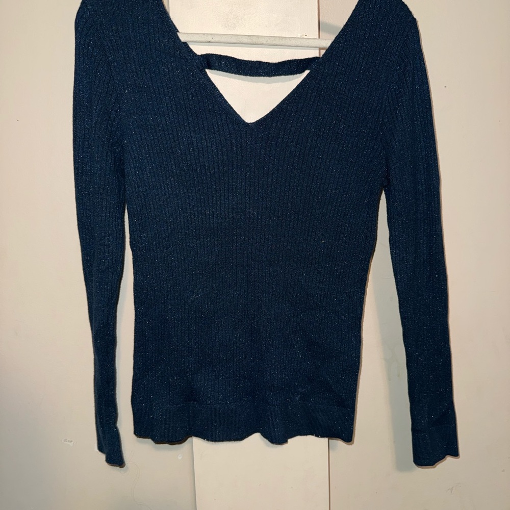 Simply Styled Deep Blue Knit Top